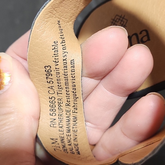 SUSINA Black Woven Strap Sandal Wedge 7.5M - Picture 13 of 15